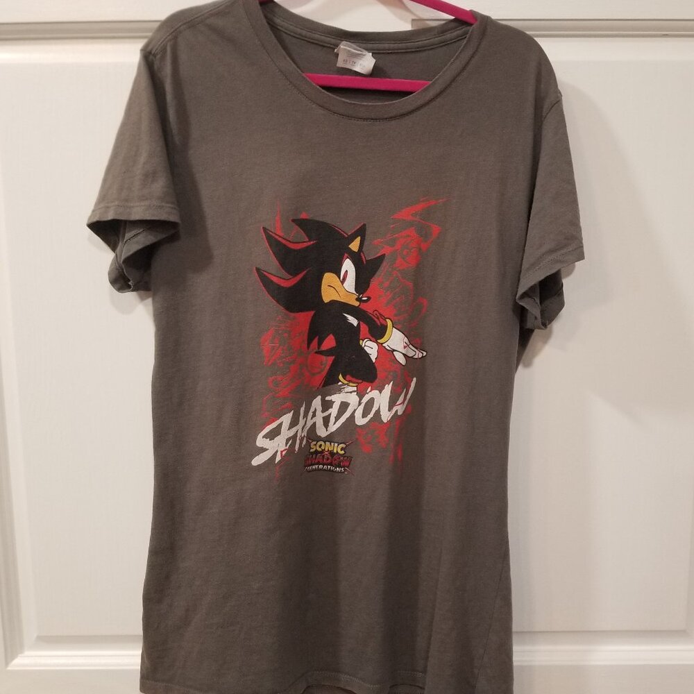 Juniors' Shadow the Hedgehog, Sonic X Generations tee shirt, XS, VGUC